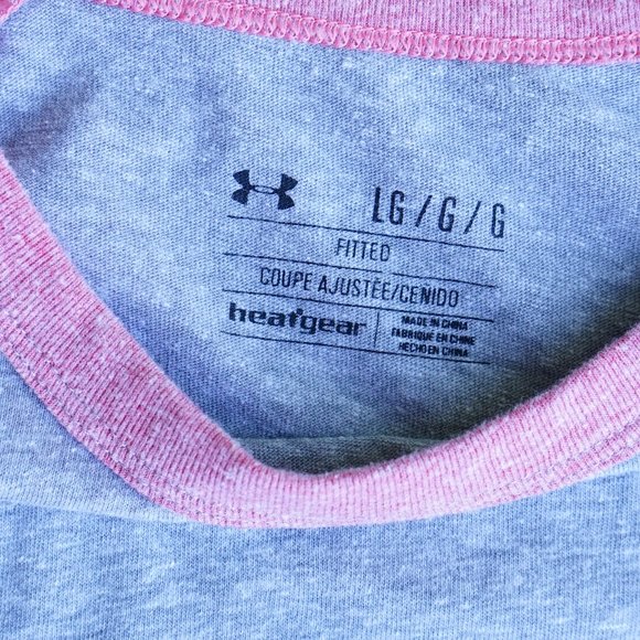 UA HeatGear 3/4 Length Sleeve Baseball T-shirt - Picture 3 of 12